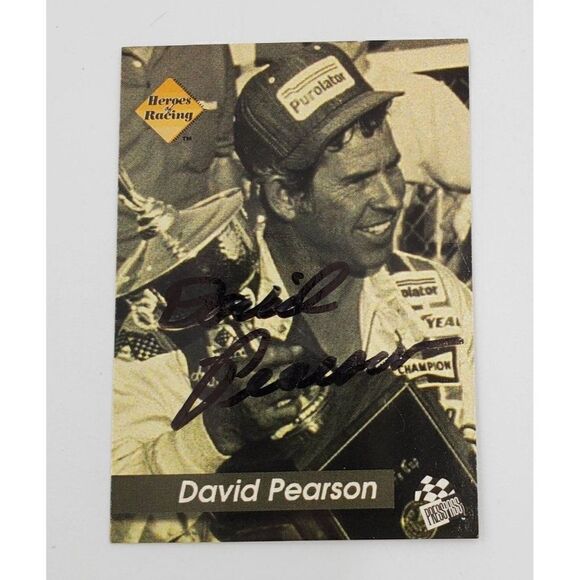 David Pearson Signed Trading Card Heroes Of Racing Press Pass #133 - Picture 1 of 5